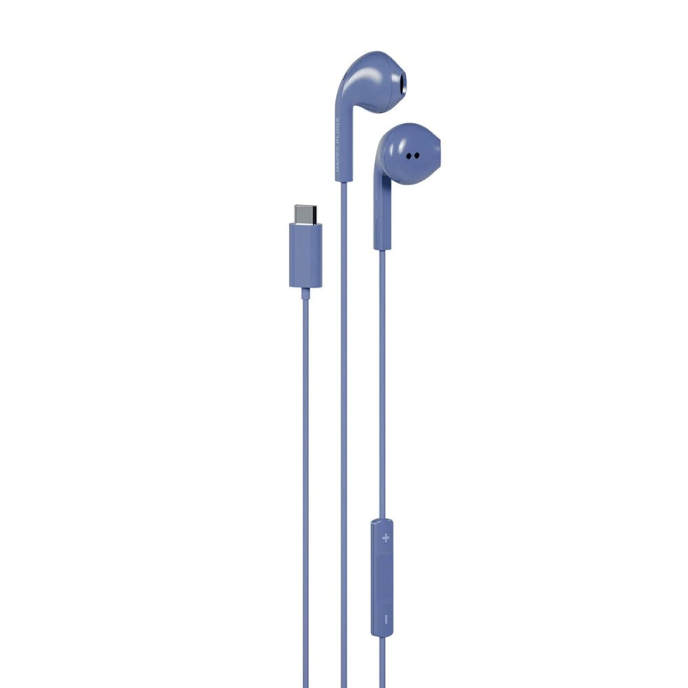 Happy Plugs Hodetelefoner med USB-C – In-Ear – Blå