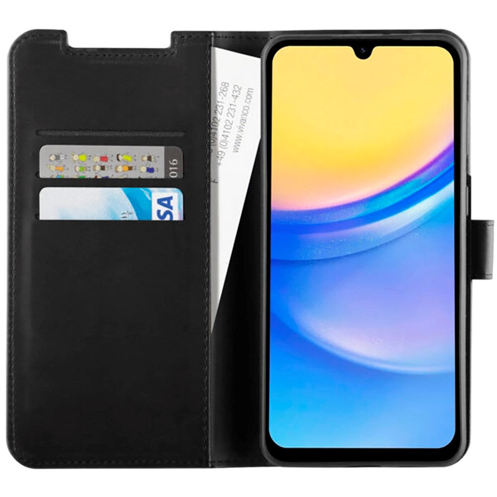 Samsung Galaxy A55 (5G) Vivanco Classic Wallet Kunstskinn Flipdeksel med Lommebok - Svart
