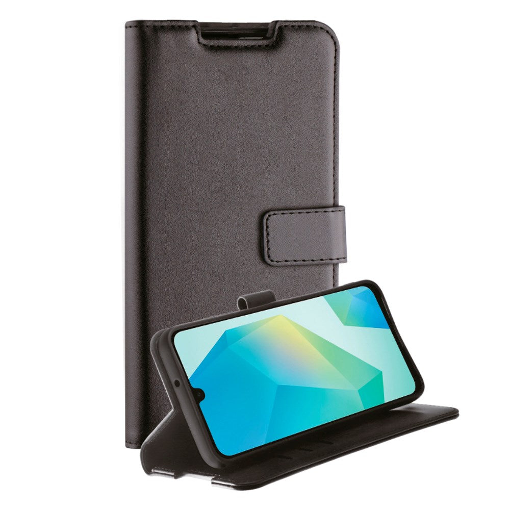 Samsung Galaxy A16 - Vivanco Classic Wallet Flip Deksel m. Lomme - Svart