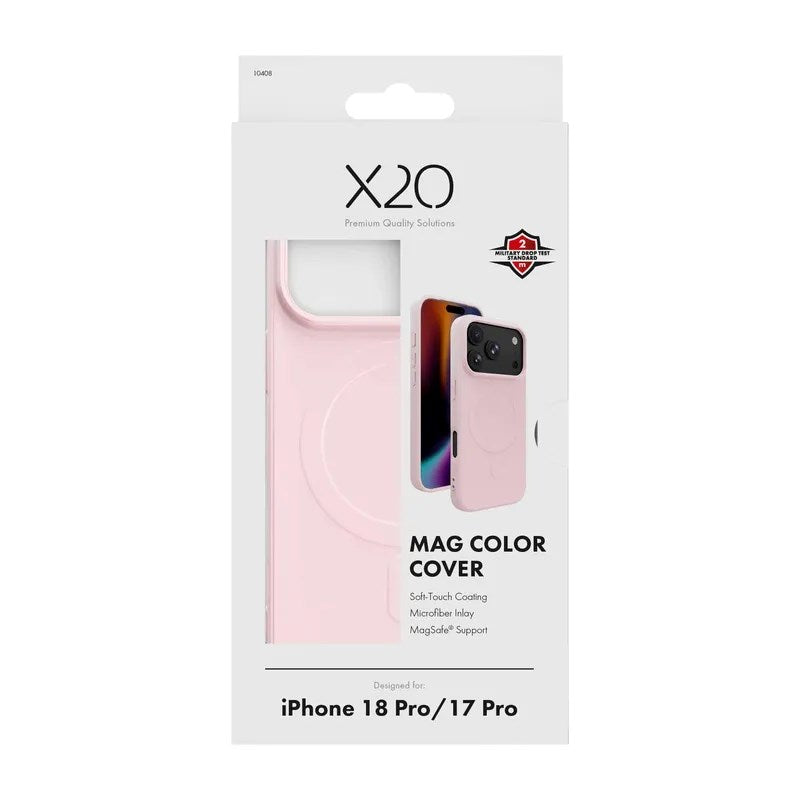 iPhone 18 Pro / 17 Pro X2O Mag Color Deksel - MagSafe Kompatibel - Rosa