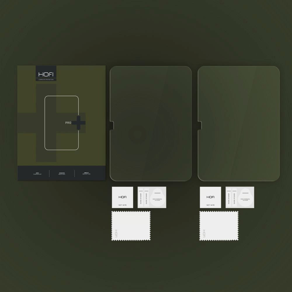 HOFI Glass Pro+ Skjermbeskytter 2-Pack til iPad 11" (2025) / iPad 10.9" (2024/2022) - Klar