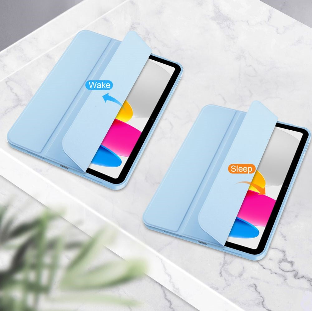 Tech-Protect iPad 11" (2025) / iPad 10.9" (2024/2022) SC Deksel m. Apple Pencil Holder - Lys Blå