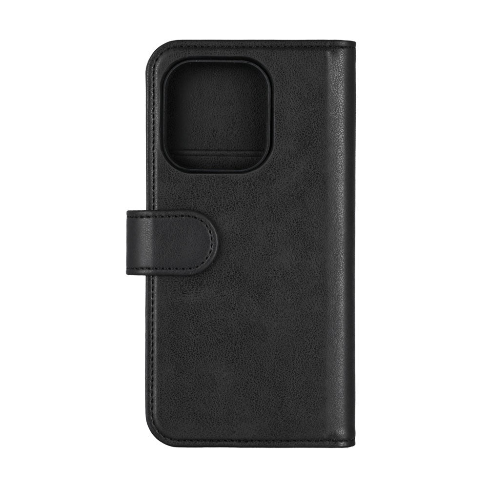 iPhone 16 Pro Essentials 2-i-1 Kunstskinn Flip Deksel - Svart