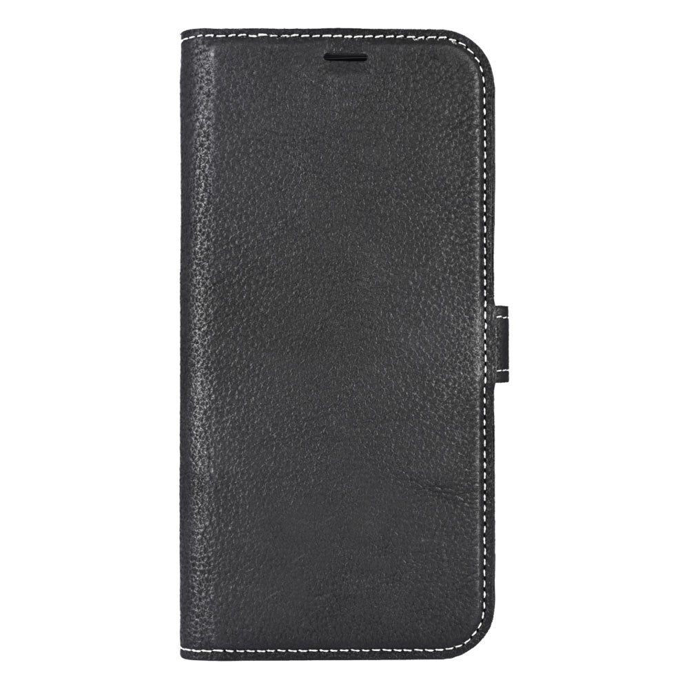 iPhone 16 Pro Essentials 2-i-1 Skinn Flip Deksel - MagSafe Kompatibel - Svart