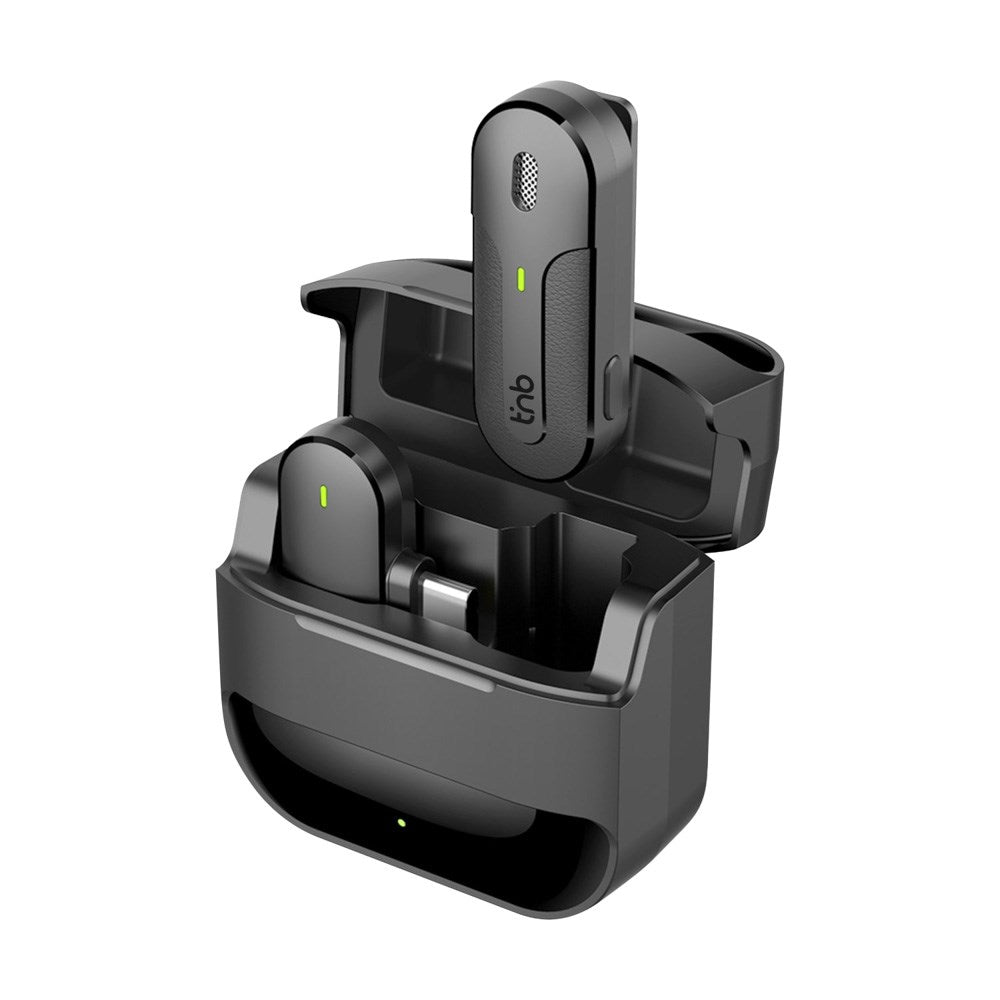 T'NB INFLUENCE PRO - Trådløs Mikrofon m. Ladeetui - USB-C - Svart