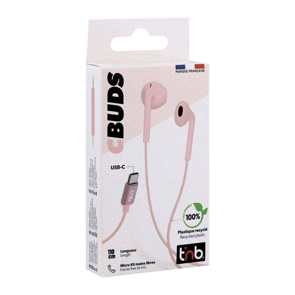 T'NB C-SOUND In-Ear Hodetelefoner - USB-C - Rosa