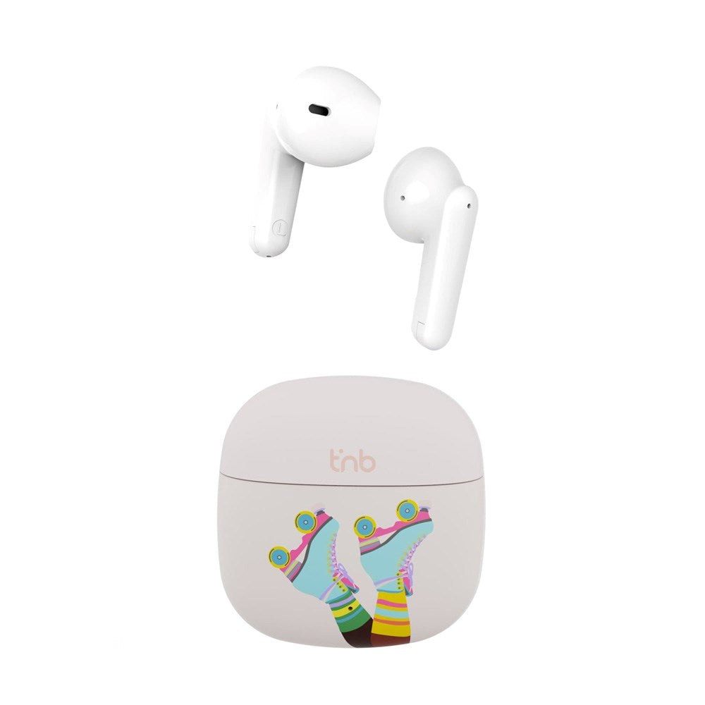 T'NB ORIGIN Trådløse In-Ear Hodetelefoner med Ladeetui - Rulleskøyter Design