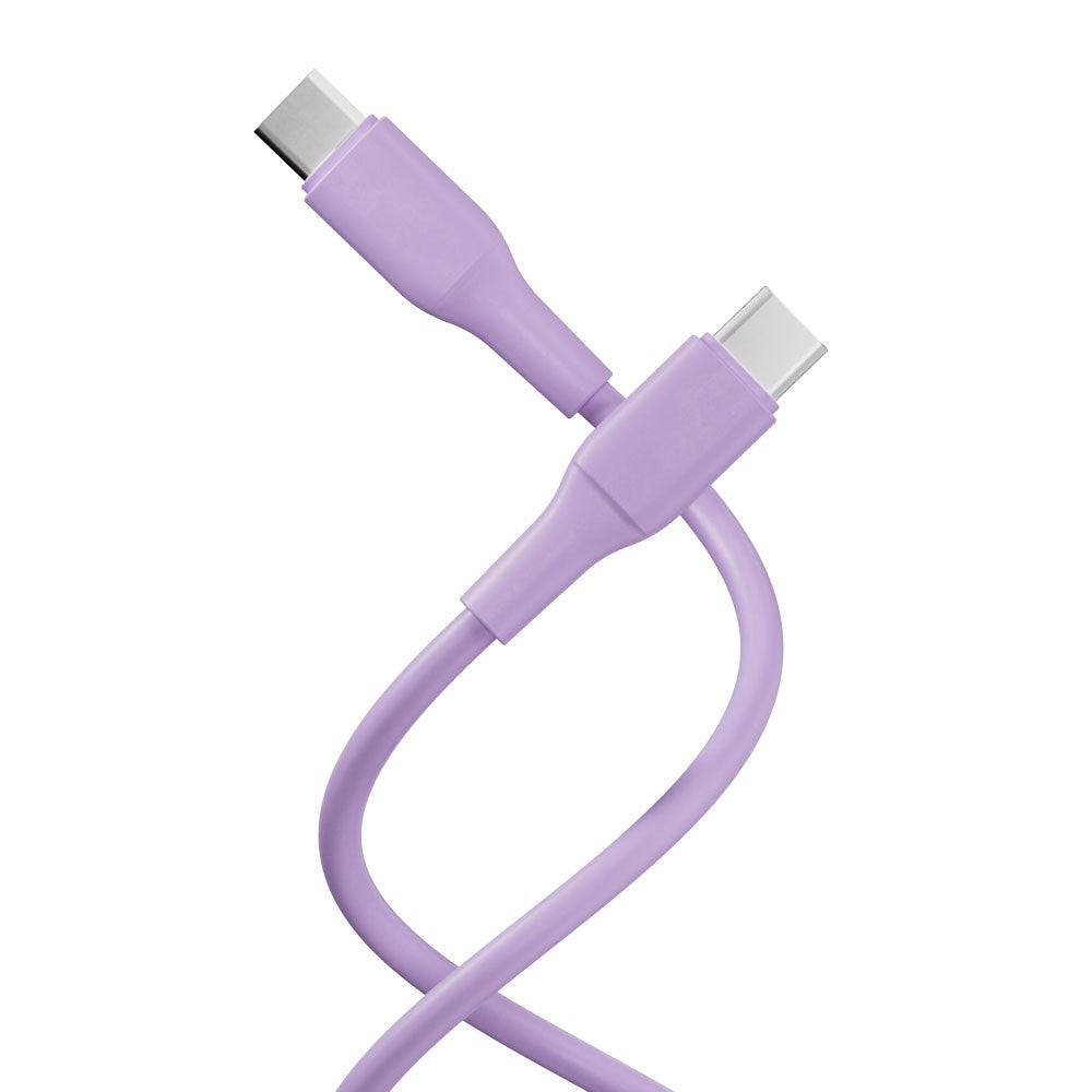 X2O Superflex 60W USB-C til USB-C Kabel - 1.5m - Lilla