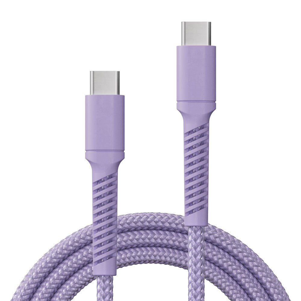 X2O Longlife 100W USB-C til USB-C Kabel - 2m - Lilla