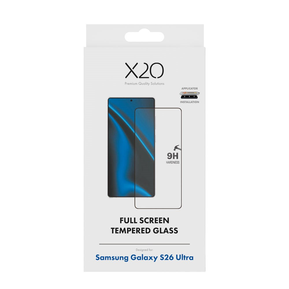 Samsung Galaxy S26 Ultra X2O 9H Full Fit Herdet Skjermbeskyttelsesglass - Gjennomsiktig
