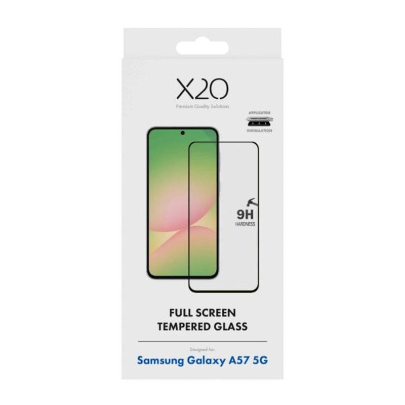 Samsung Galaxy A57 X2O 9H Full Fit Herdet Skjermbeskyttelsesglass - Gjennomsiktig