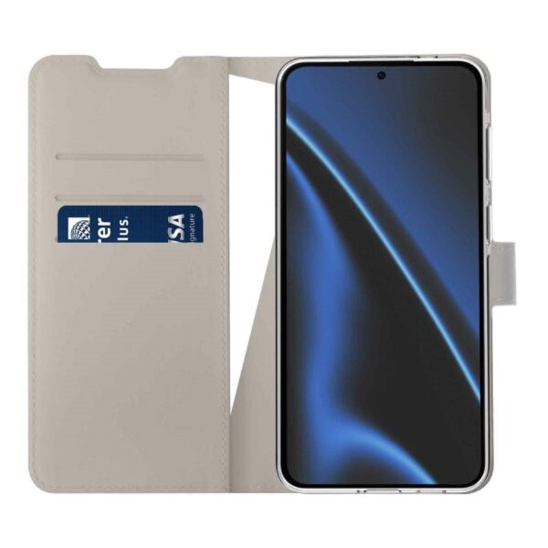 Samsung Galaxy A57 X2O Classic Wallet Flip Deksel - Beige