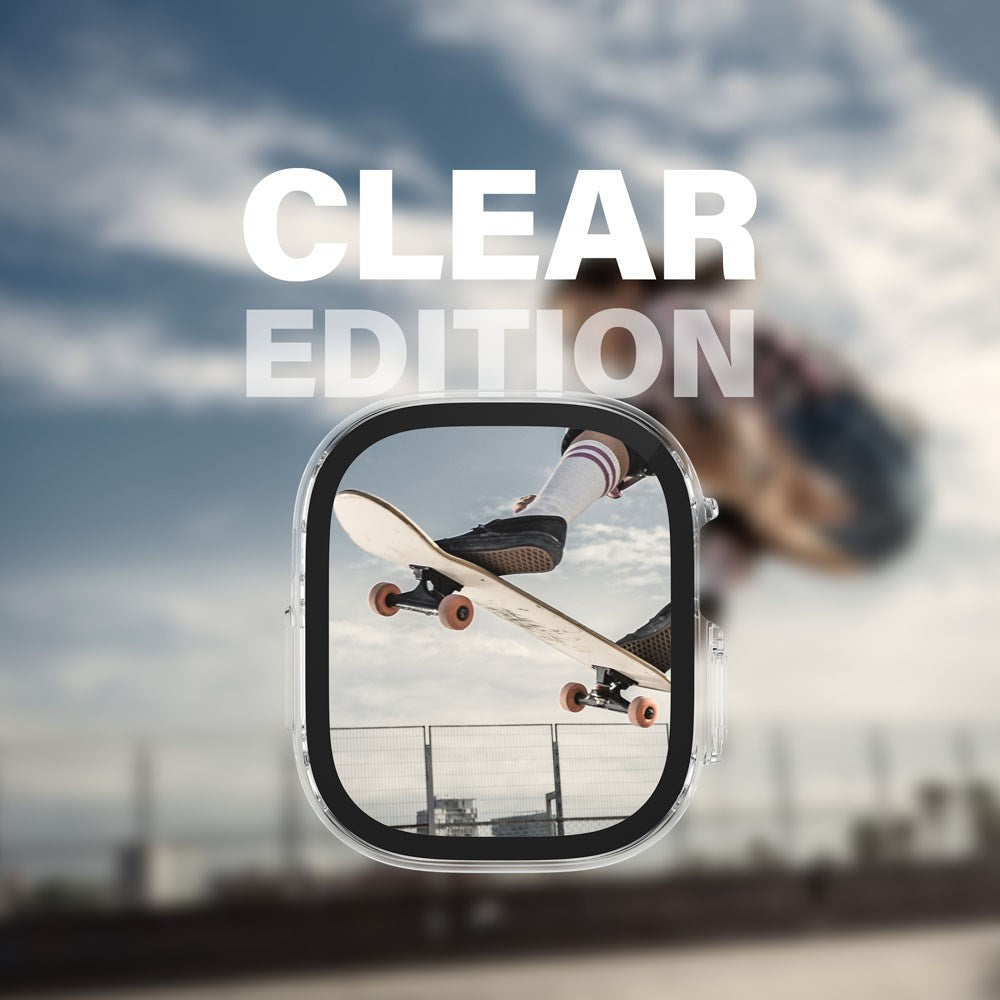 PanzerGlass Apple Watch Ultra 3/2/1 (49mm) Snappie Full Body Slim Deksel med Innebygd Skjermbeskytter - Gjennomsiktig