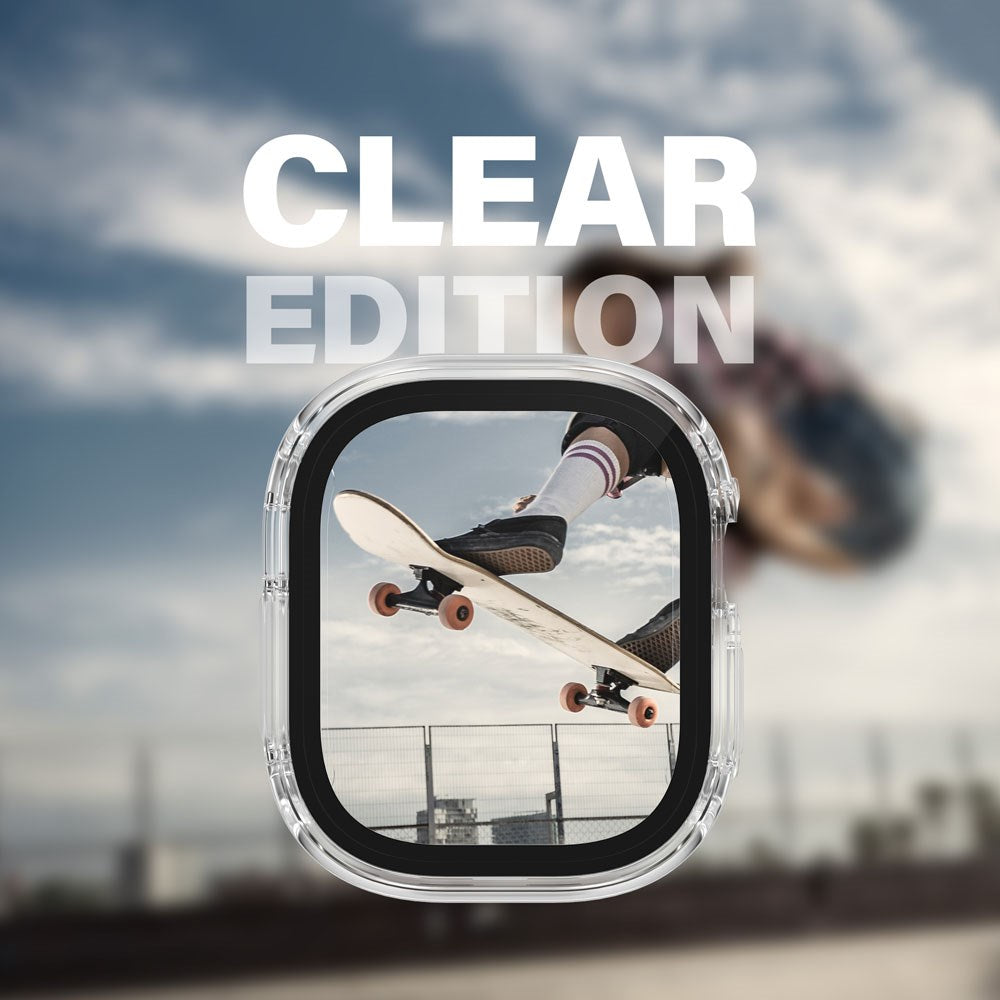 PanzerGlass Apple Watch Ultra 3/2/1 (49mm) Snappie Full Body Deksel med Innebygd Skjermbeskytter - Gjennomsiktig