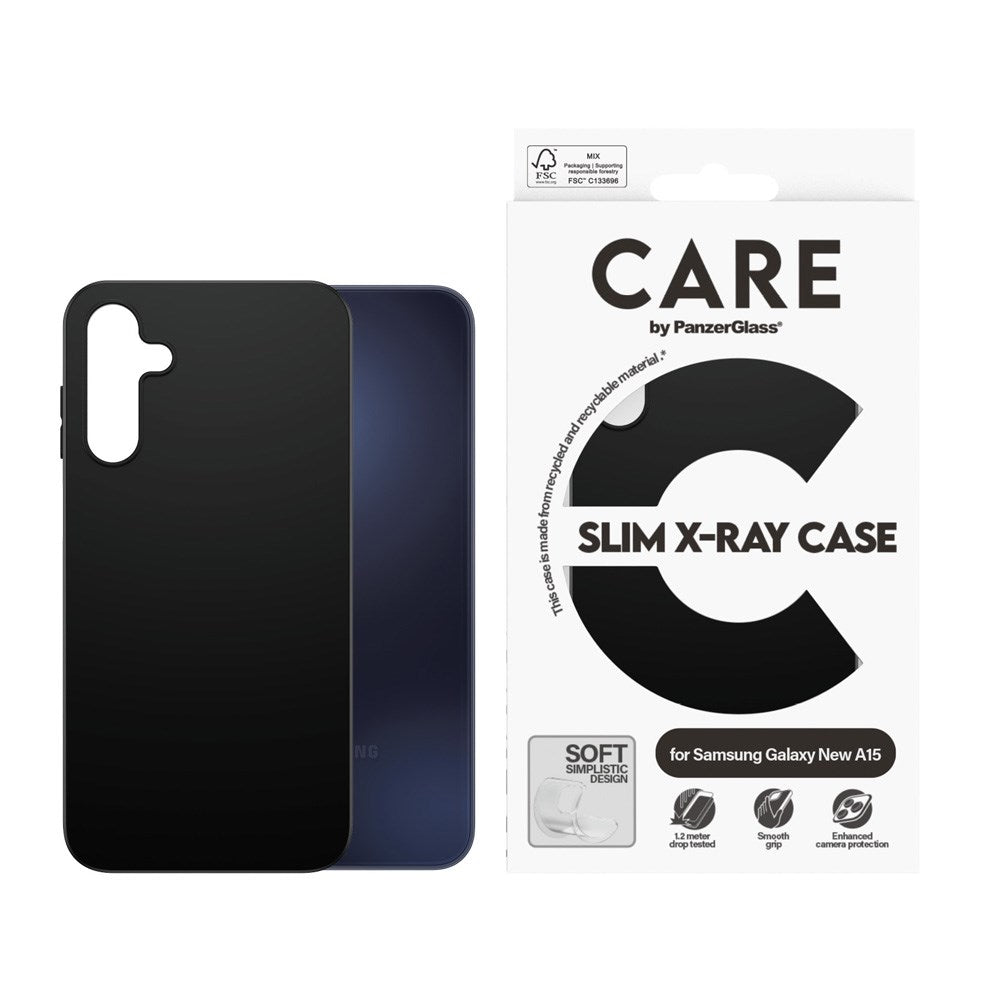 CARE by PanzerGlass Samsung Galaxy A16 16 FASHION X-Ray Soft Basic Deksel - Svart