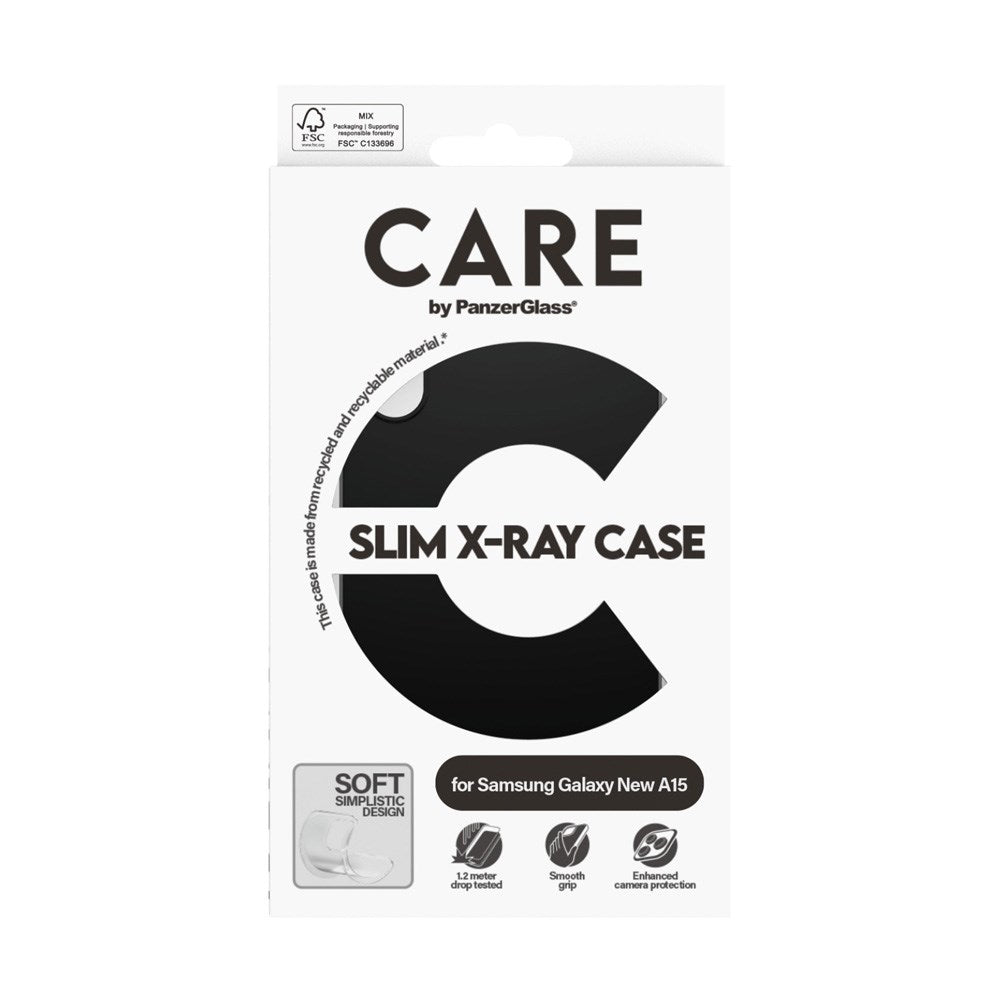 CARE by PanzerGlass Samsung Galaxy A16 16 FASHION X-Ray Soft Basic Deksel - Svart