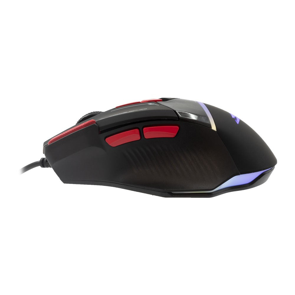 Baracuda MANTA Gaming Mus - 8D / 12800 DPI - Svart