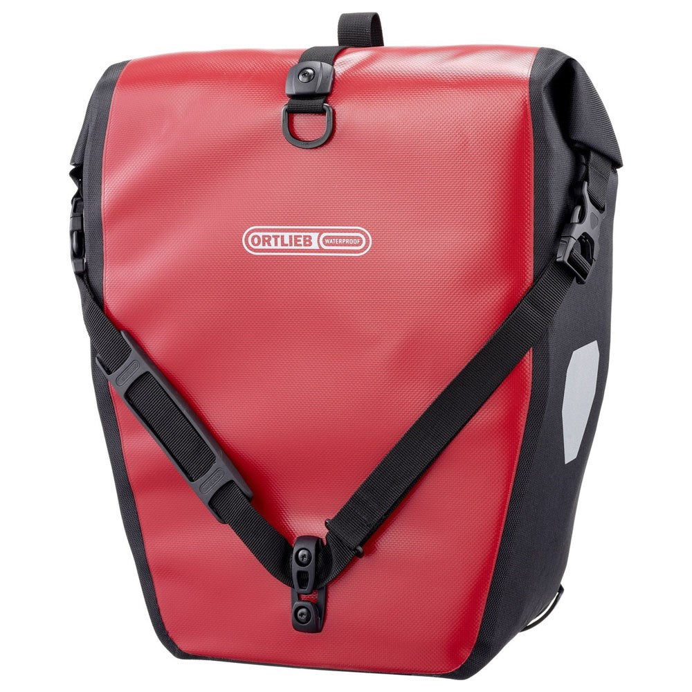 ORTLIEB Back-Roller 20L Sykkelveske for Bagasjebærer (42 x 32 x 17 cm) - Rød / Svart