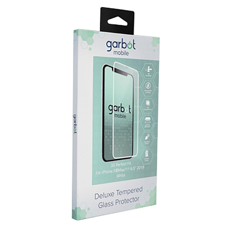 iPhone 11 Pro Max / Xs Max Garbot 3D Perfect Fit Skjermbeskyttelse - Case Friendly - Gjennomsiktig / Hvit Kant
