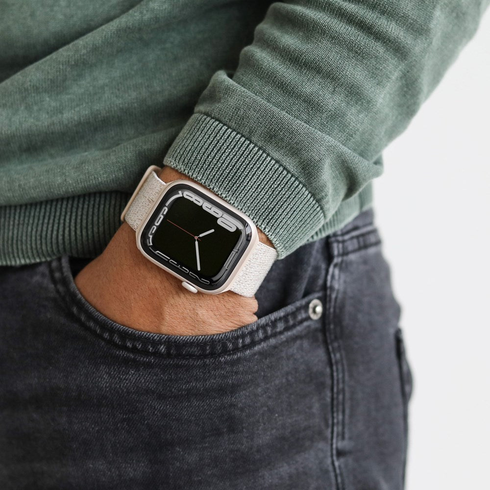 Apple Watch (42/44/45/46/SE/49mm) Vonmählen Fitness Loop 2 Nylon Klokkerem - Grå