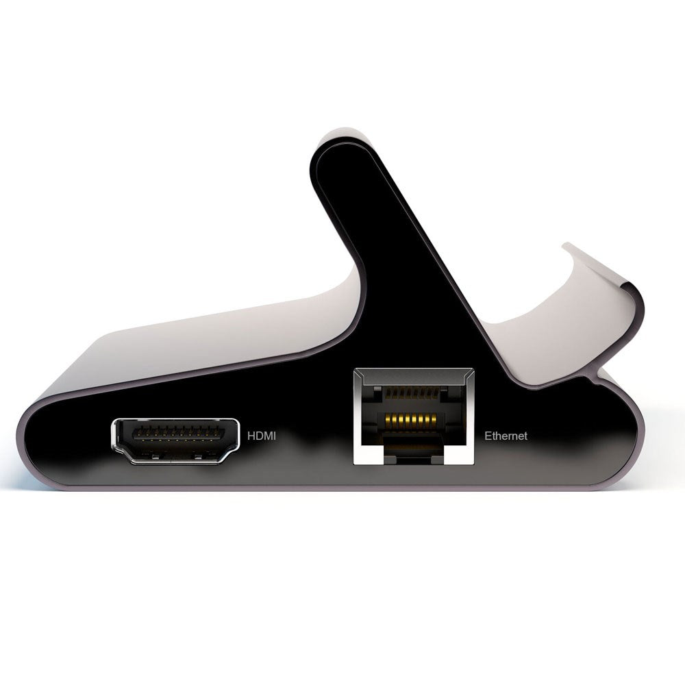 4smarts 7-i-1 USB-C Hub Universal Stativ for Mobil & Nettbrett - Grå