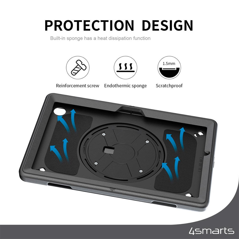 Samsung Galaxy Tab S10 FE / S9 FE 4smarts Rugged Nettbrett Deksel GRIP - Svart