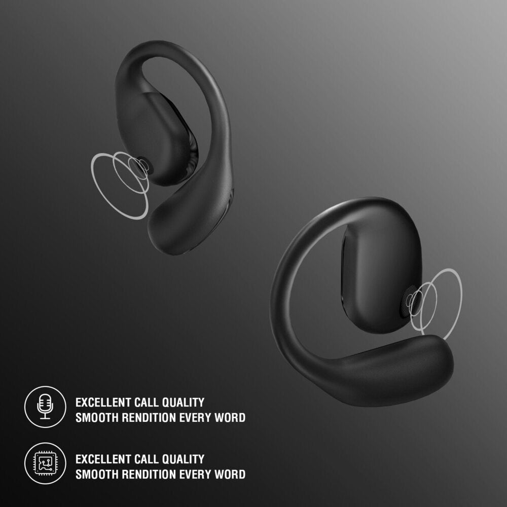 4smarts True Wireless SkyBuds Sport Hodetelefoner – Open-Ear – Svart