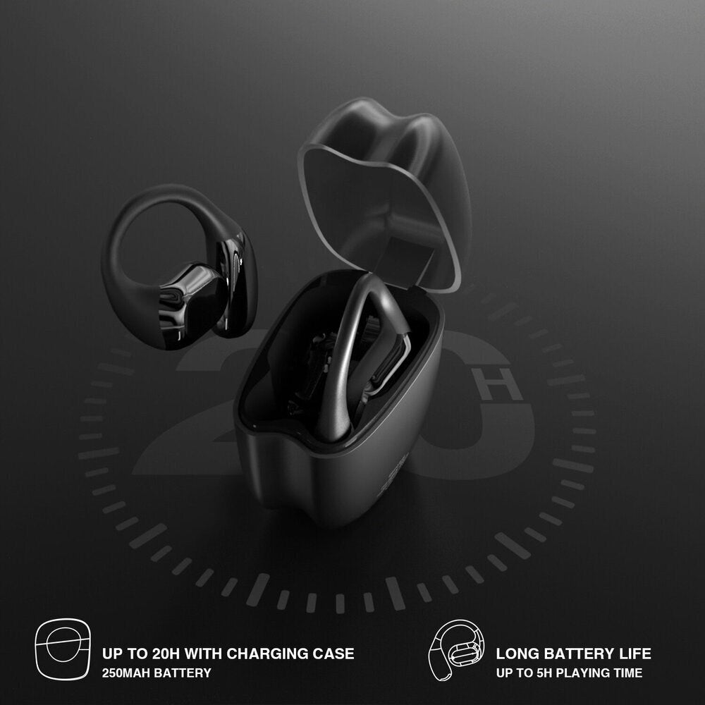 4smarts True Wireless SkyBuds Sport Hodetelefoner – Open-Ear – Svart