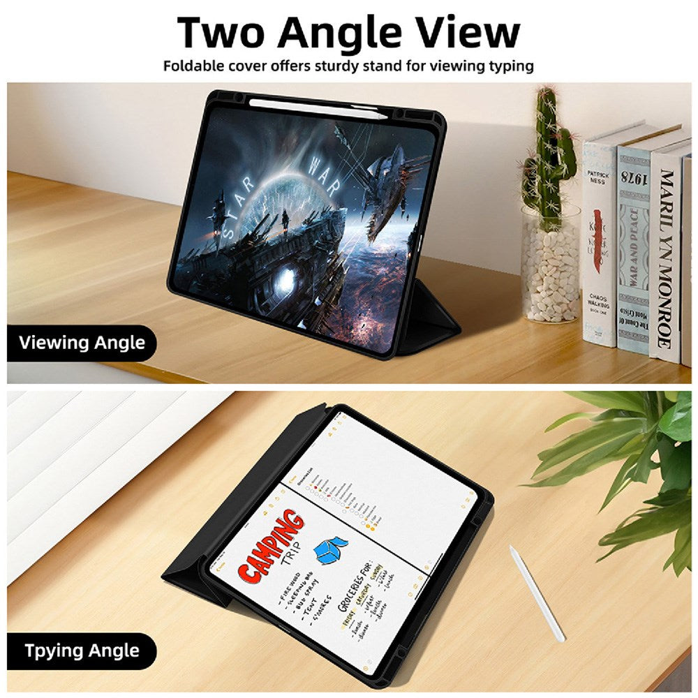 iPad Pro 11" (2025 / 2024) 4smarts Basic Folio Deksel m. Penne Holder - Svart