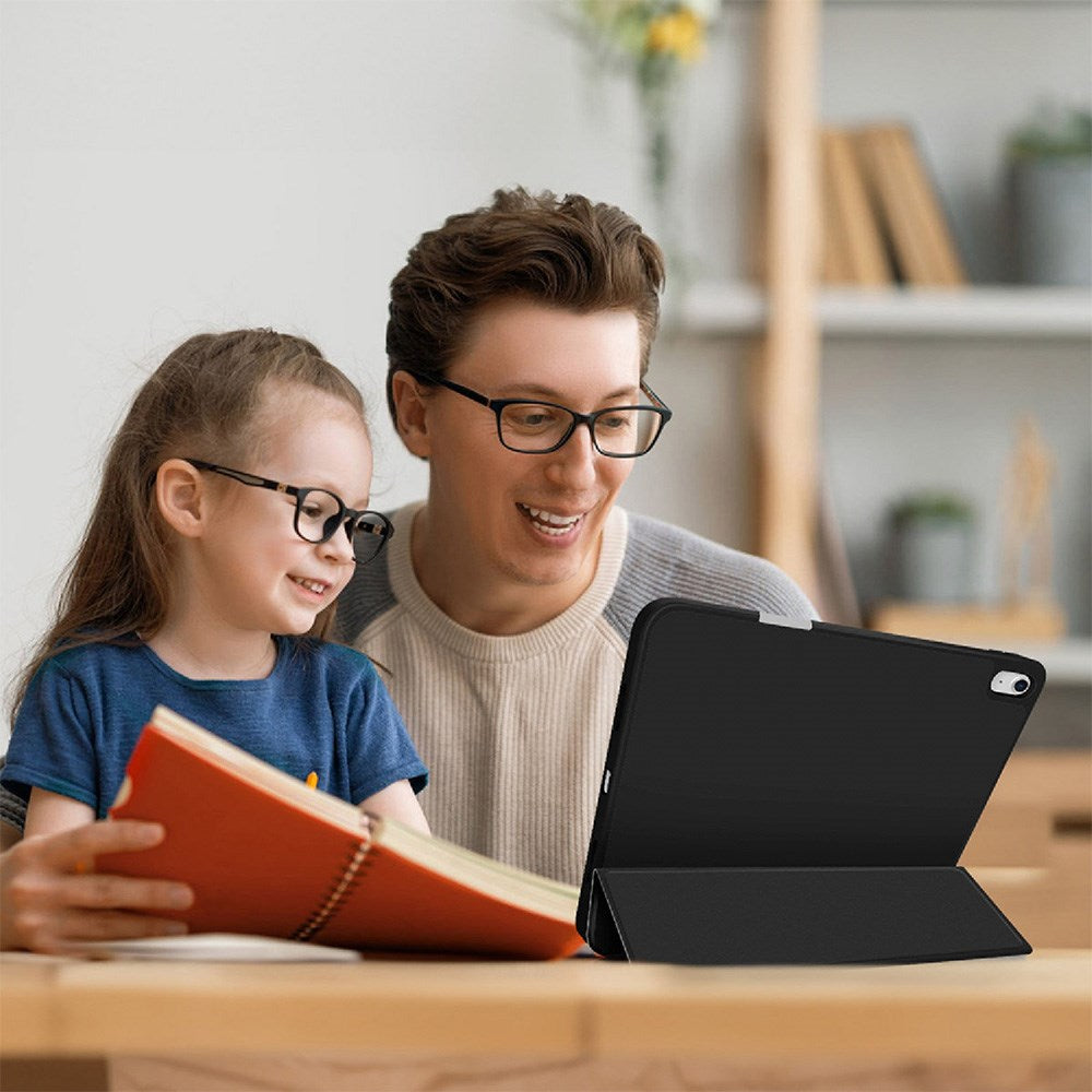 iPad Air 13" (2025 / 2024) 4smarts Basic Folio Deksel m. Penne Holder - Svart