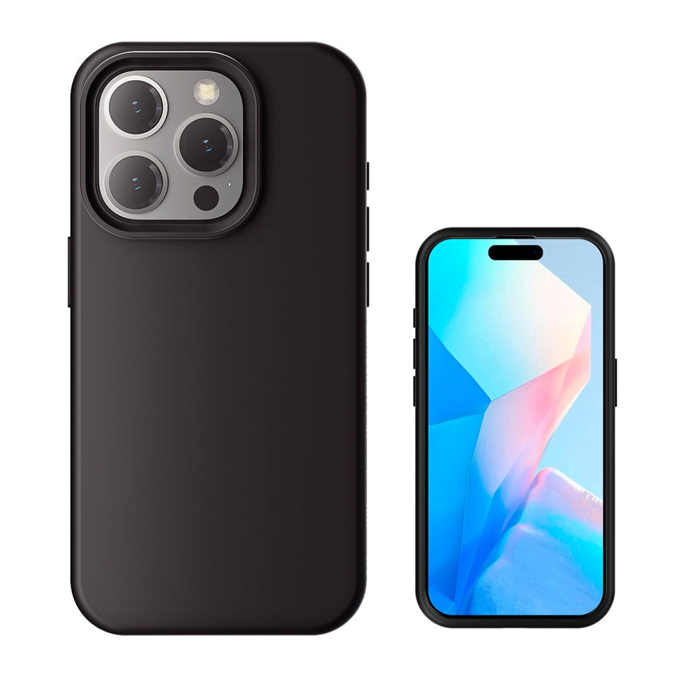 iPhone 16 Pro 4Smarts Liquid Silikon Cupertino Deksel - MagSafe-Kompatibel - Svart