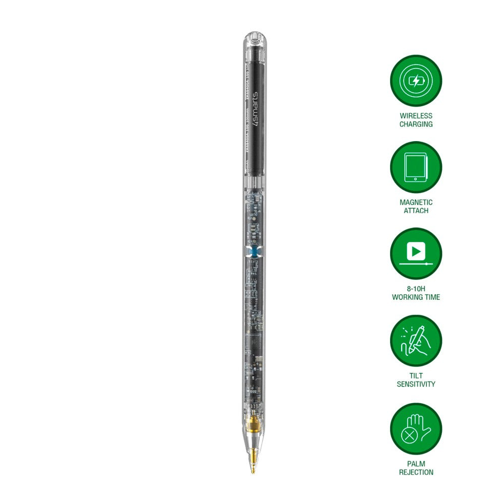 4smarts Active Stylus Pencil Pro Lucid - Gjennomsiktig