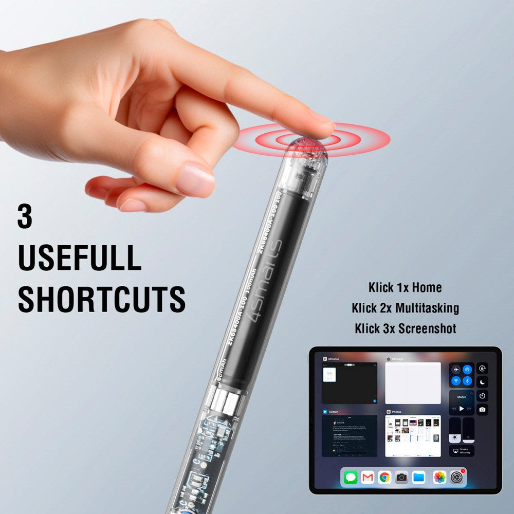 4smarts Active Stylus Pencil Pro Lucid - Gjennomsiktig