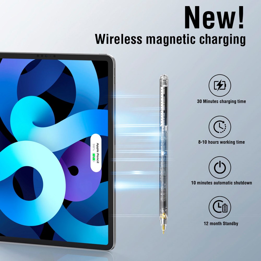 4smarts Active Stylus Pencil Pro Lucid - Gjennomsiktig