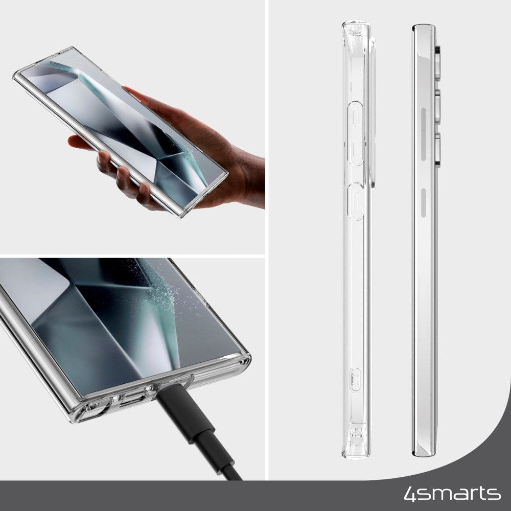 Samsung Galaxy S25 Ultra 4Smarts 360° Protection Set m. Deksel & Skjermbeskyttelsesglass - Gjennomsiktig
