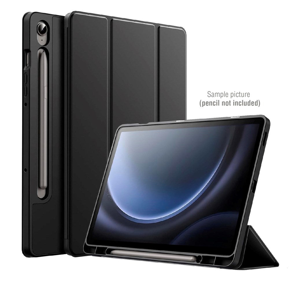 Samsung Galaxy Tab S10 Ultra / S9 Ultra 4smarts Basic Folio Case m. Penne Holder - Svart