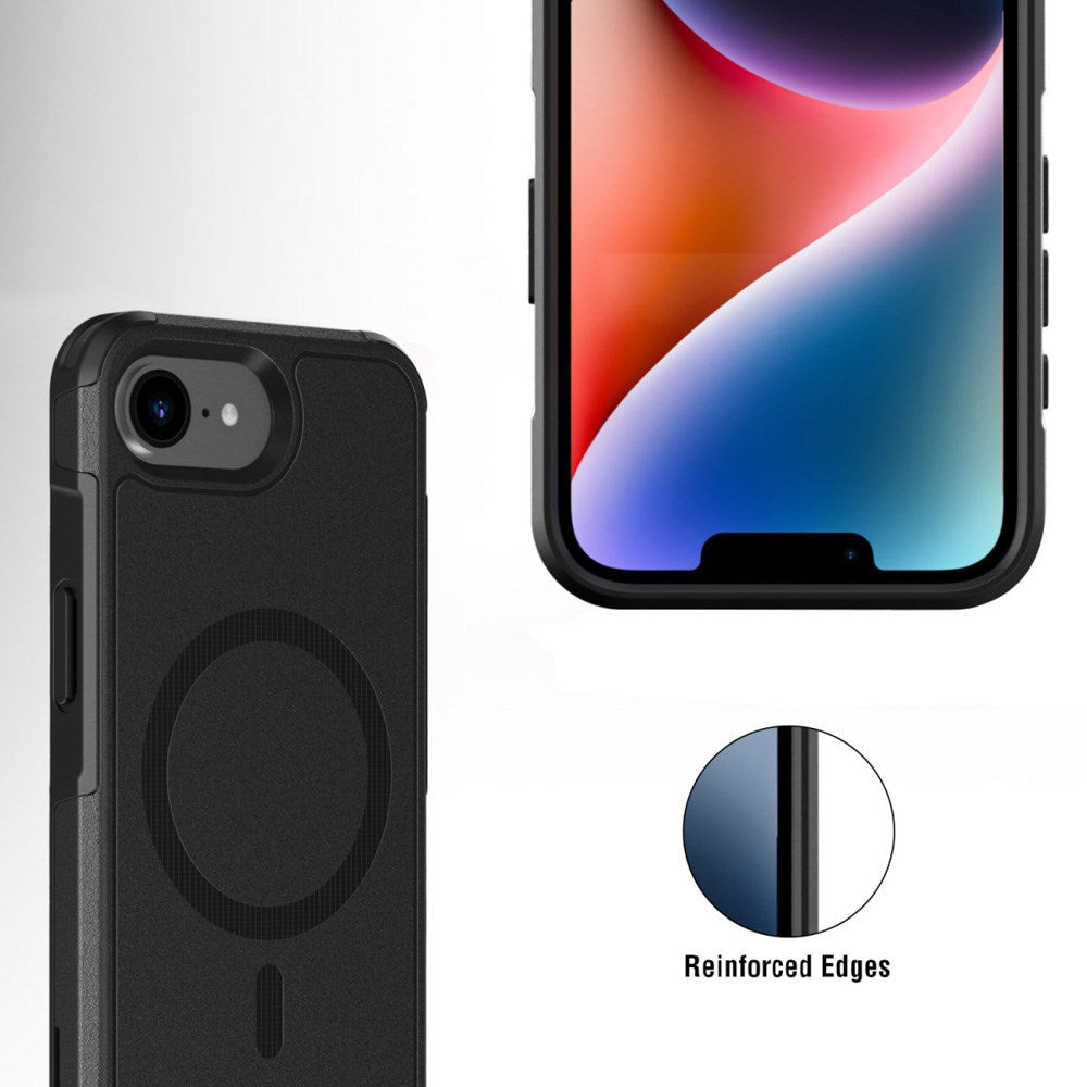 iPhone 16e 4smarts Defend Hybrid Deksel - MagSafe Kompatibel - Svart