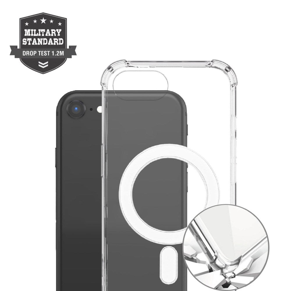 iPhone 16e 4smarts Ibiza Hybrid Deksel - MagSafe Kompatibel - Gjennomsiktig