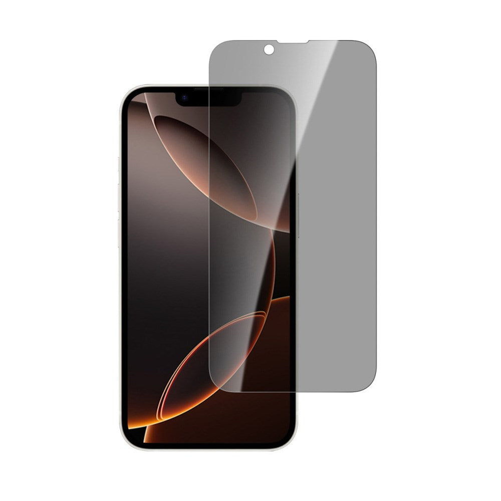 iPhone 16e 4smarts Second Glass Skjermbeskyttelse m. Monteringsramme - Privacy Funksjon - Gjennomsiktig