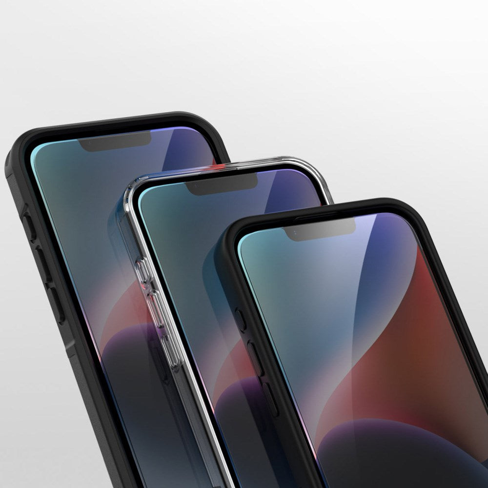 iPhone 16e 4smarts Second Glass Skjermbeskyttelse m. Monteringsramme - Privacy Funksjon - Gjennomsiktig