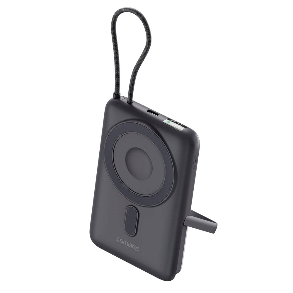 4smarts Enterprise Pocket 10.000 mAh Trådløs PowerBank - 22.5W - Space Grey