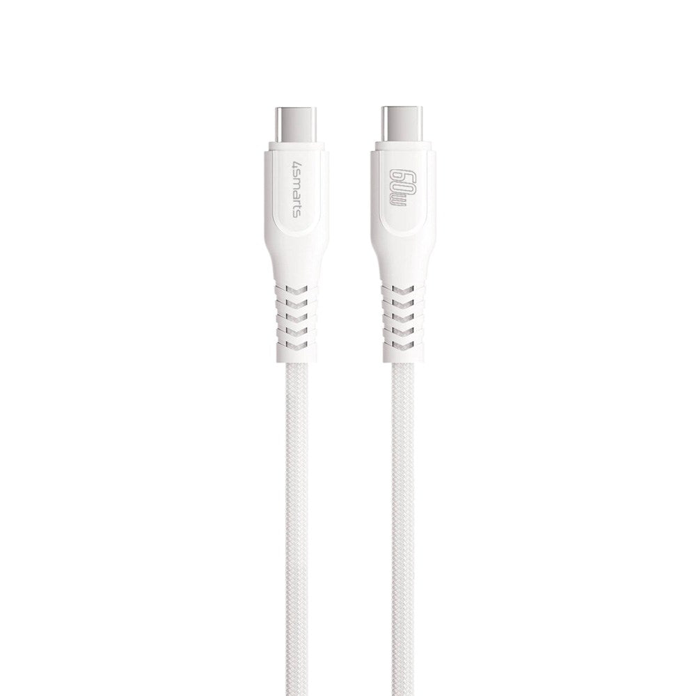 4smarts PremiumCord USB-C til USB-C Kabel 60W - 1.5 m - Hvit