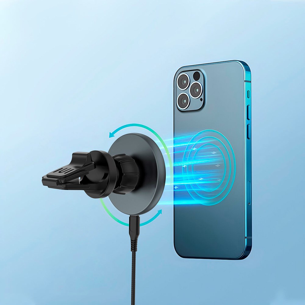 4smarts Qi2 Trådløs Billader - MagSafe Kompatibel - Grå