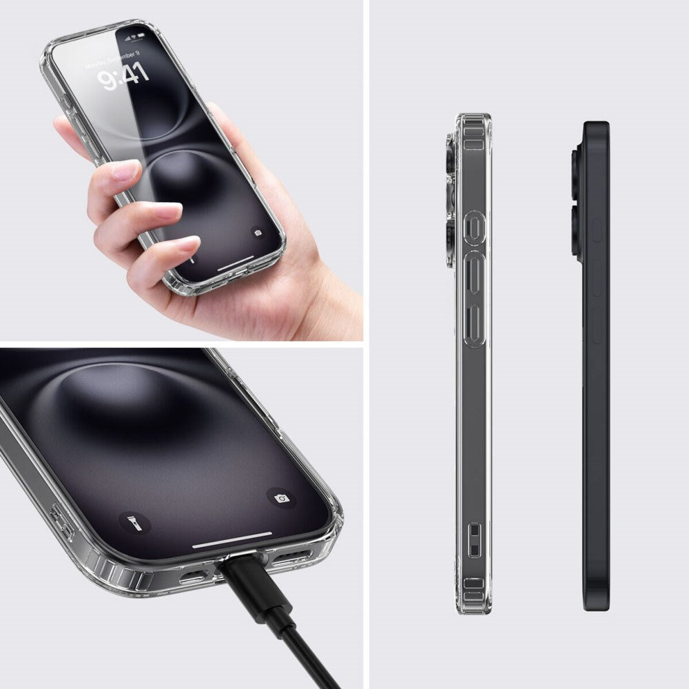 iPhone 17 4Smarts 360° Protection Set m. Deksel & Skjermbeskyttelsesglass - MagSafe Kompatibel - Gjennomsiktig