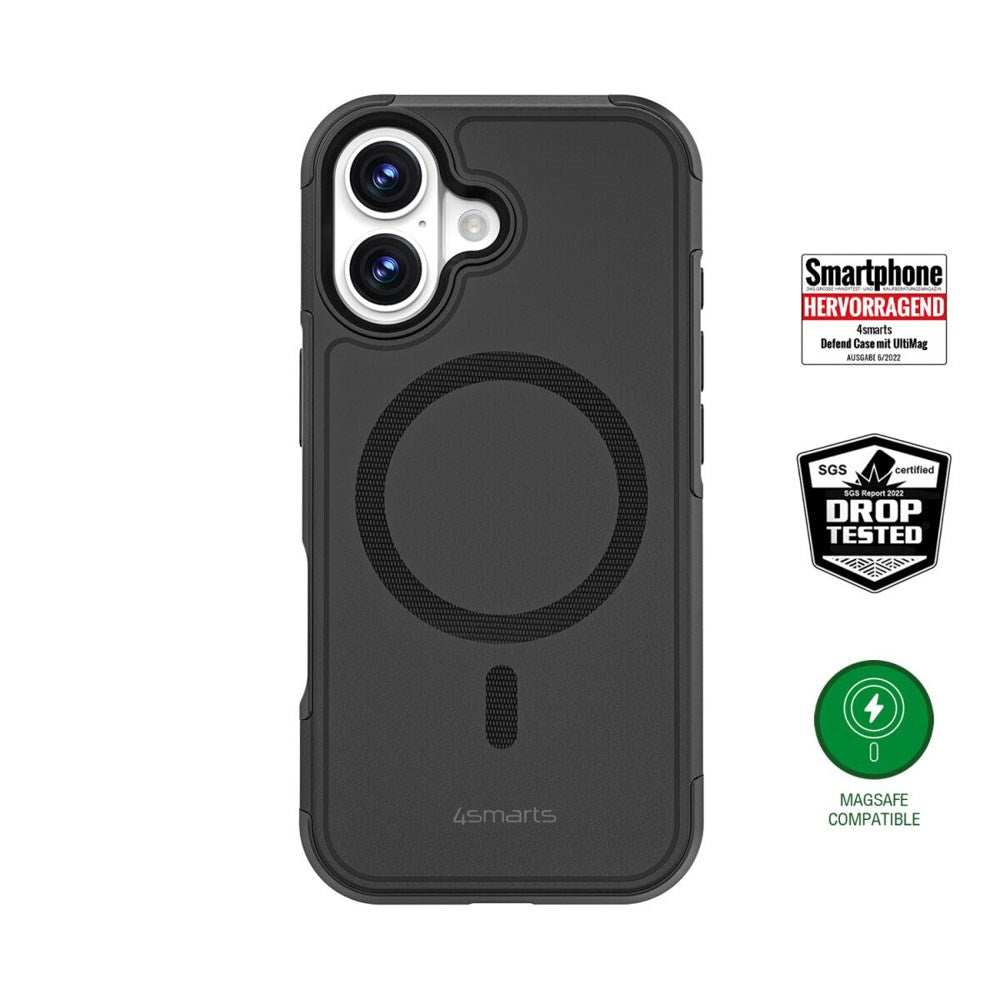 iPhone 17 4Smarts Defend Deksel - MagSafe Kompatibel - Svart