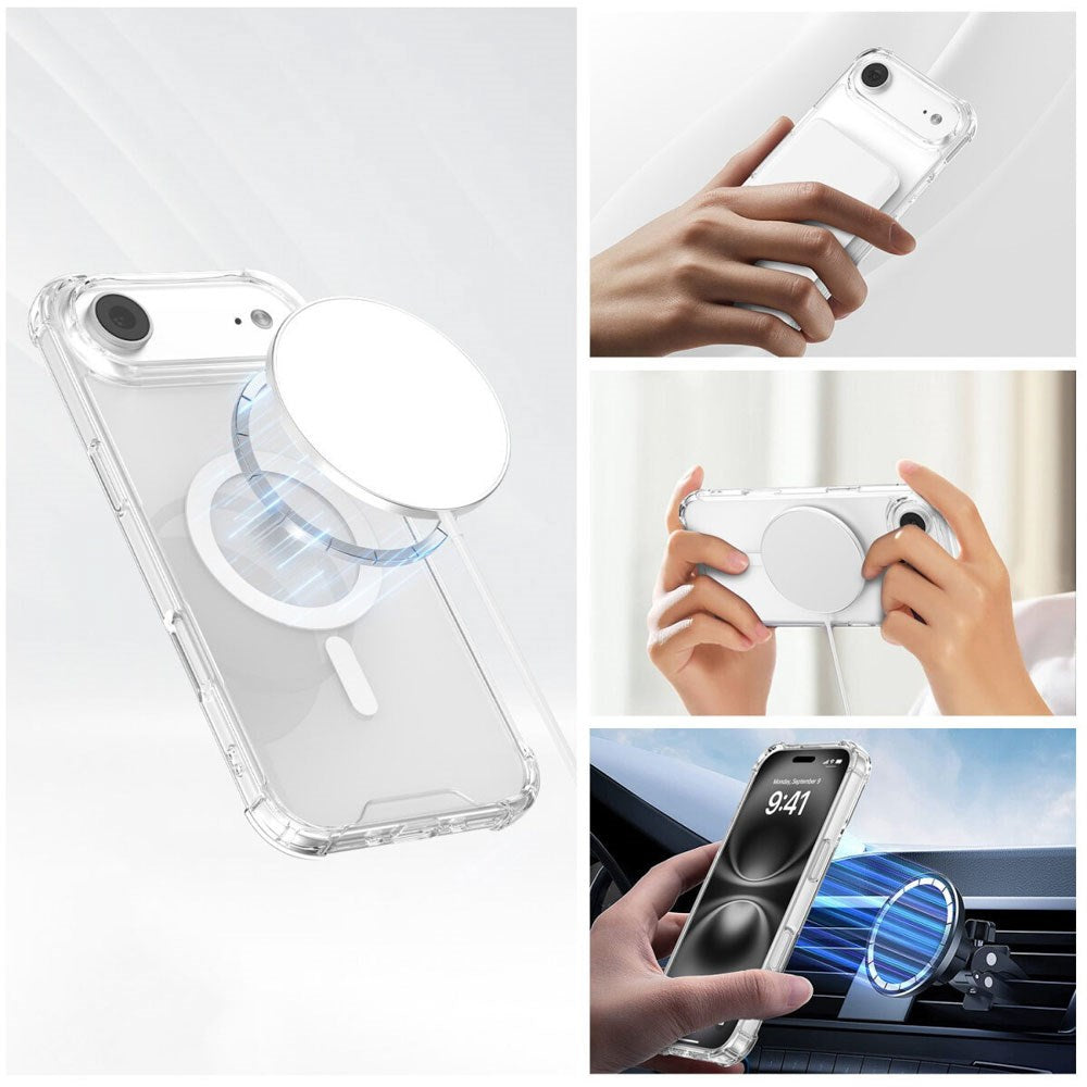 iPhone Air 4Smarts IBIZA Hybrid Deksel - MagSafe Kompatibelt - Gjennomsiktig