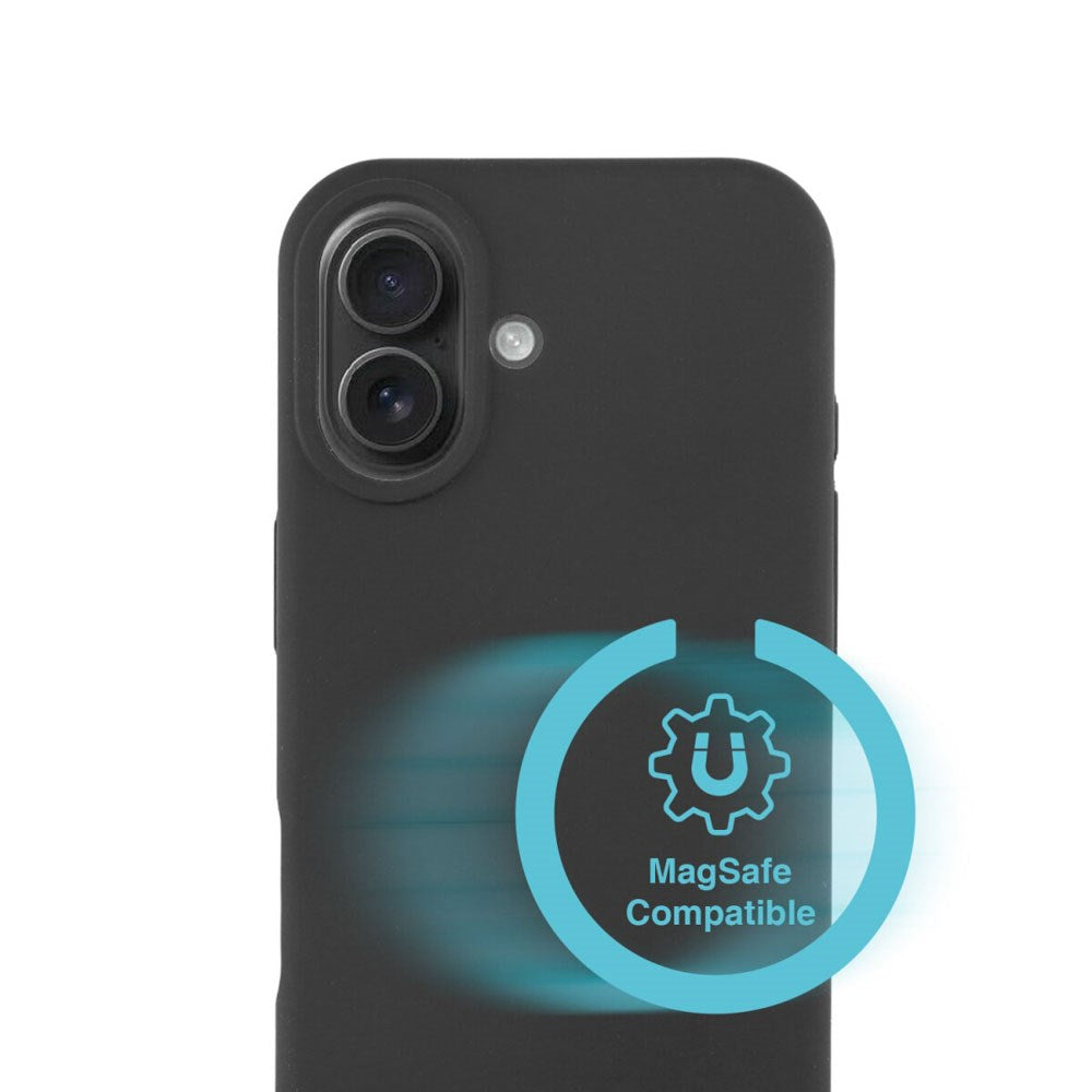 iPhone 17 4Smarts Silikon Deksel – MagSafe Kompatibelt – Svart