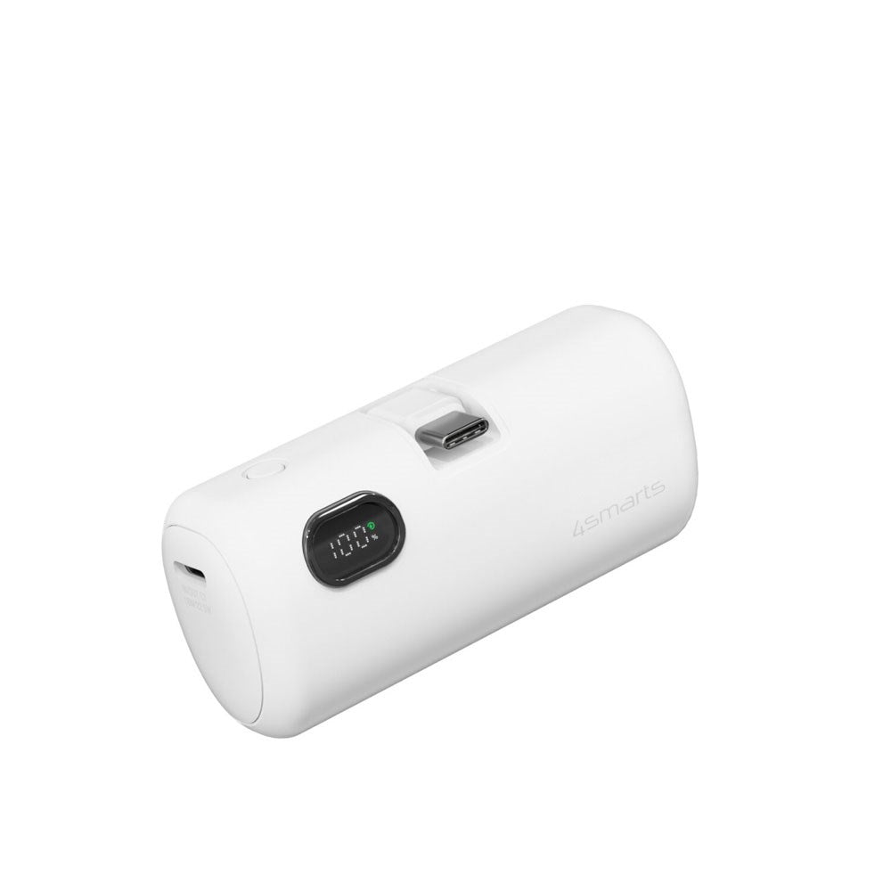 4smarts PicoFold 5000mAh Powerbank 22.5W med USB-C - Hvit