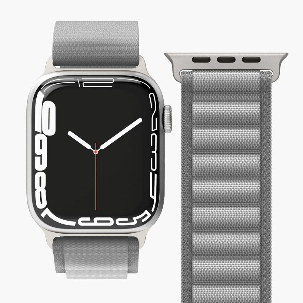 Vonmählen Apple Watch (38/40/SE/41/42mm) Action Loop Nylon Klokkerem - Grå