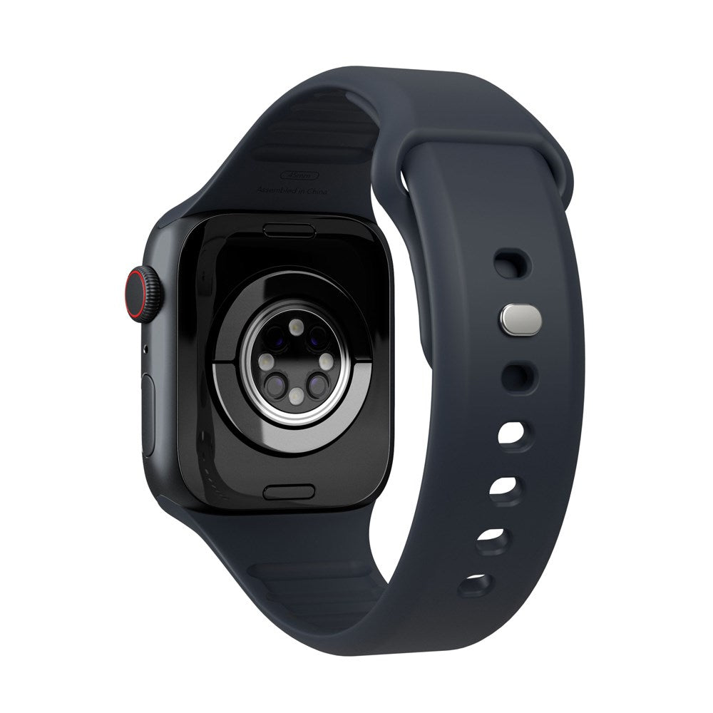 Vonmählen Apple Watch (42/44/SE/45/46/49mm) Classic Band 2 Resirkulert Silikon Reim - Mørk Blå